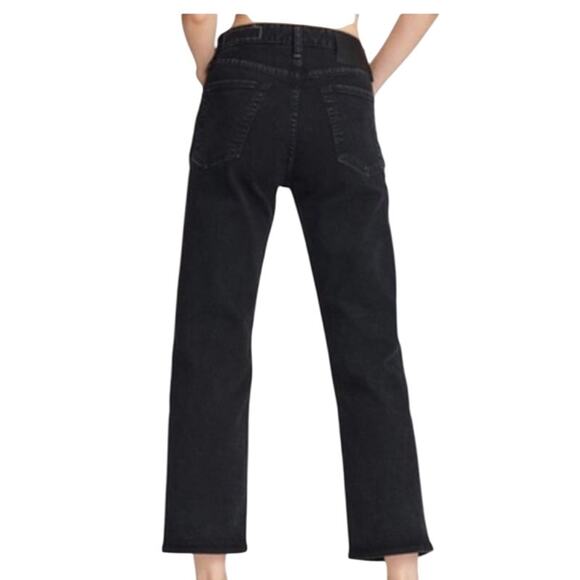 Rag & Bone Maya Jeans Black High Rise Slim Size 26 NWOT Designer Classic Style - Picture 2 of 13